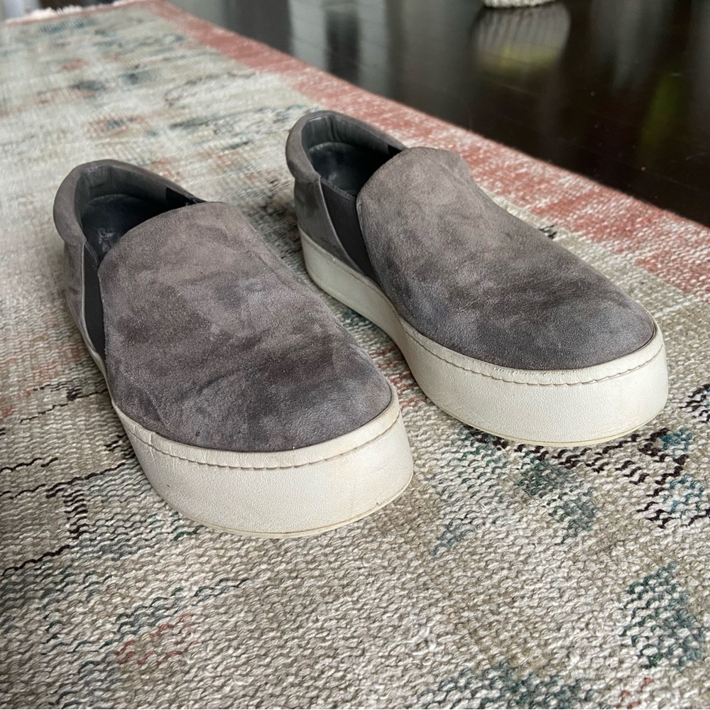 Vince Suede Platform Slip ons